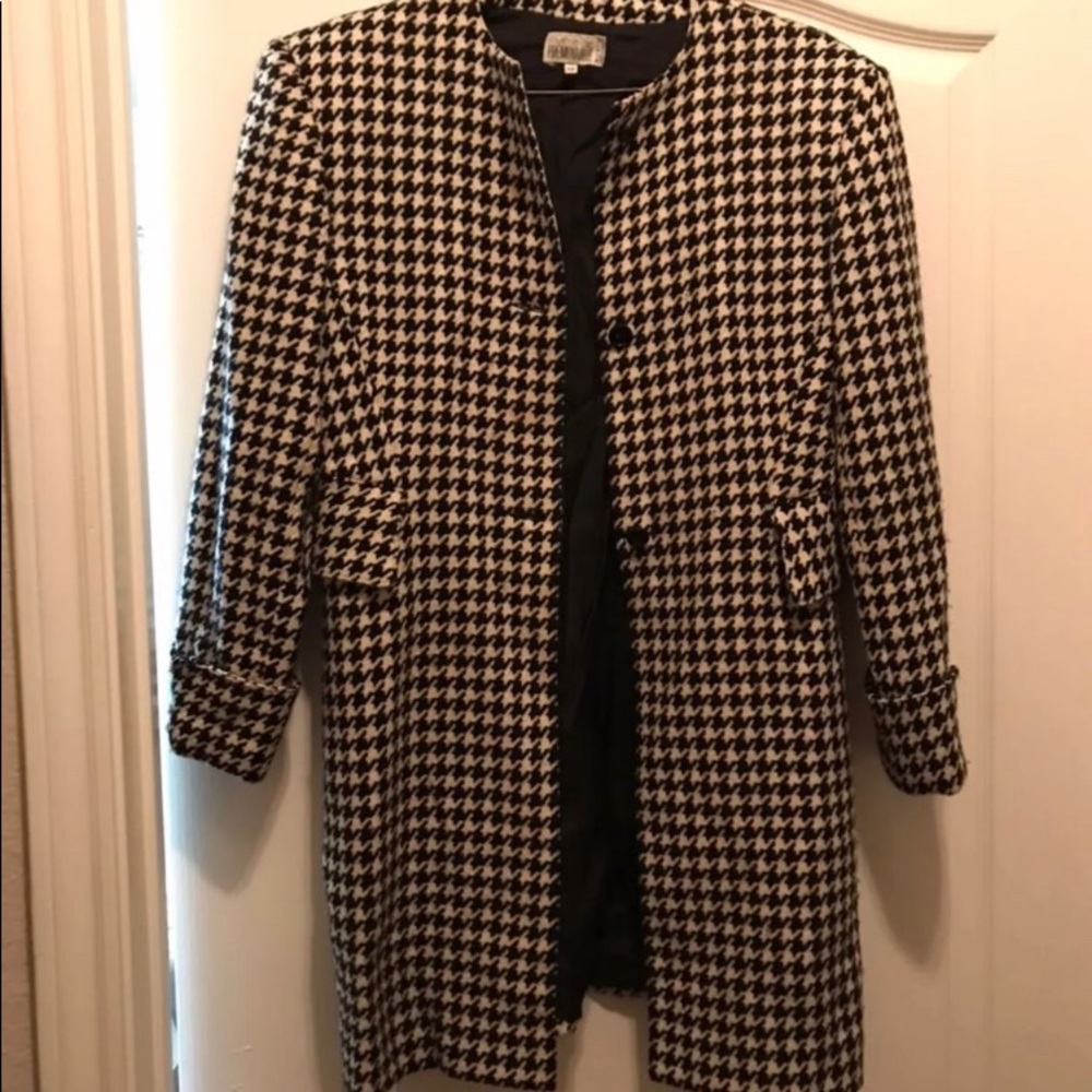 Vintage houndstooth coat